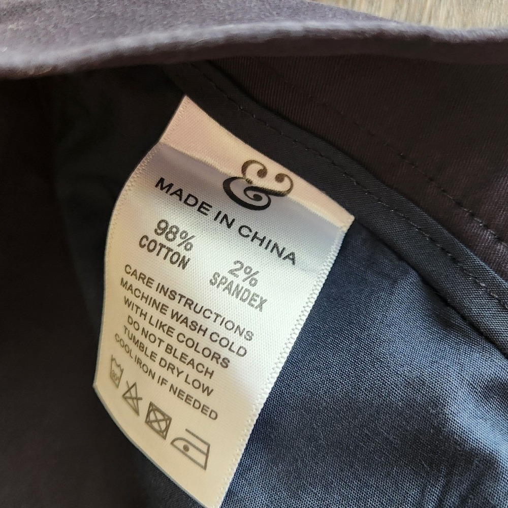 Collars & Co. Mens CEO 5‎ Pocket Chino Pants Dark Navy 40X32 Cotton Stretch NWT - Picture 8 of 10